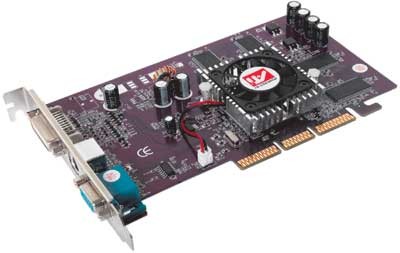 Radeon 9200 Это чип RV280 ,являющийся полной копией RV250 с добавленной поддержкой
  интерфейса